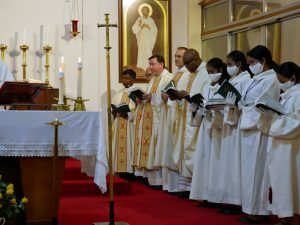 On the altar