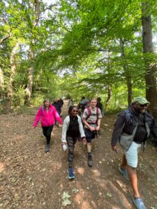 Pilgrims walking