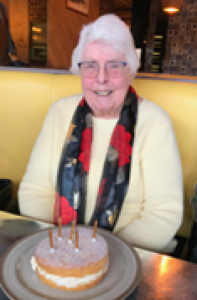 Josie with birthday cake