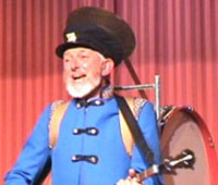 John Vine with his one man band